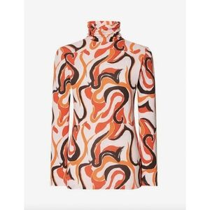 UNIQLO X MARNI Red Psychadelic Long Sleeve Heattech XXS LIMITED EDITION NWT